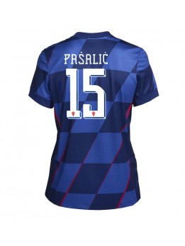 Hrvatska Mario Pasalic #15 Zenski Gostujuci Dres EP 2024 Kratak Rukavima